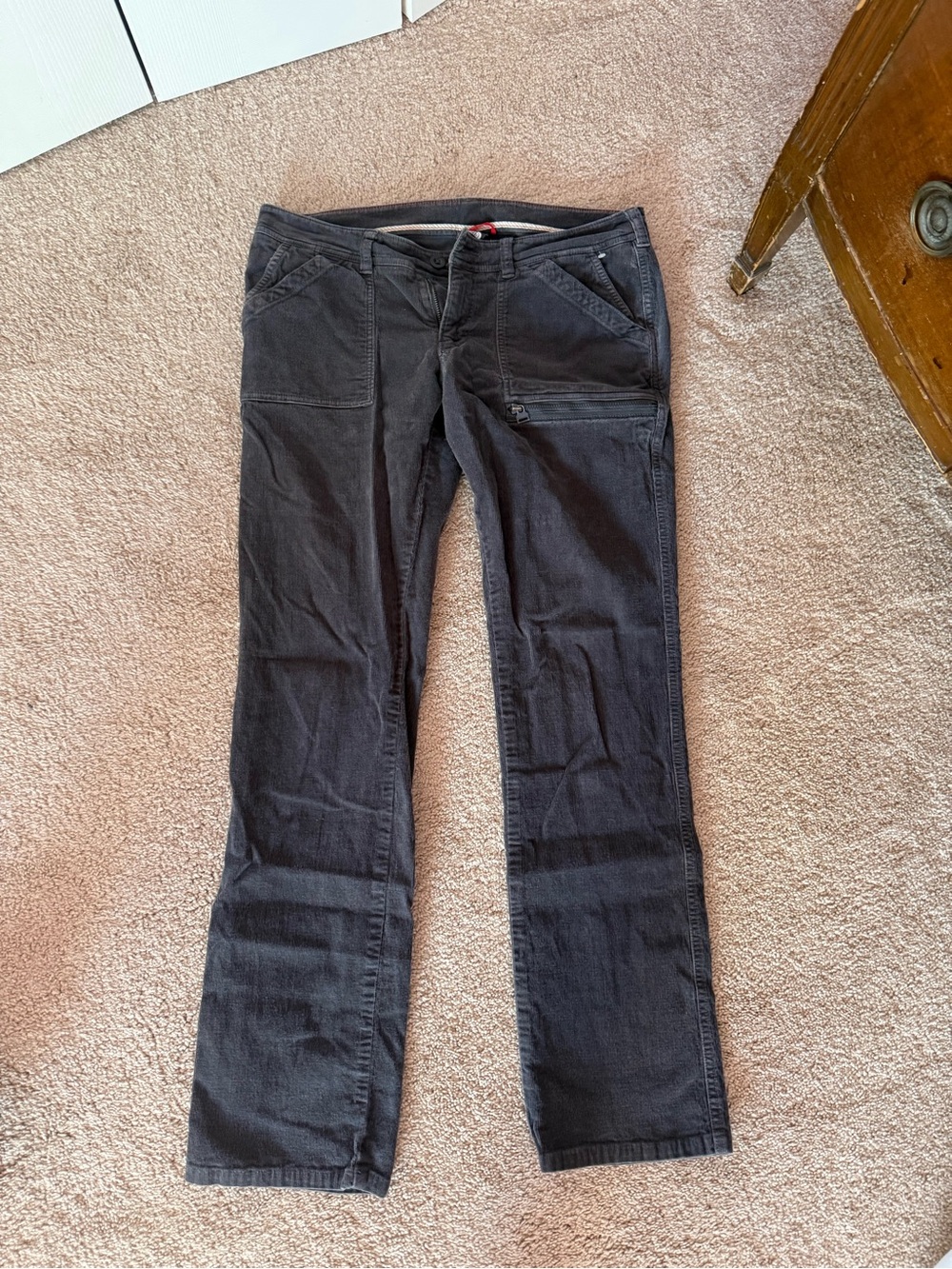 The North Face Charcoal Gray Zip-Front Pants